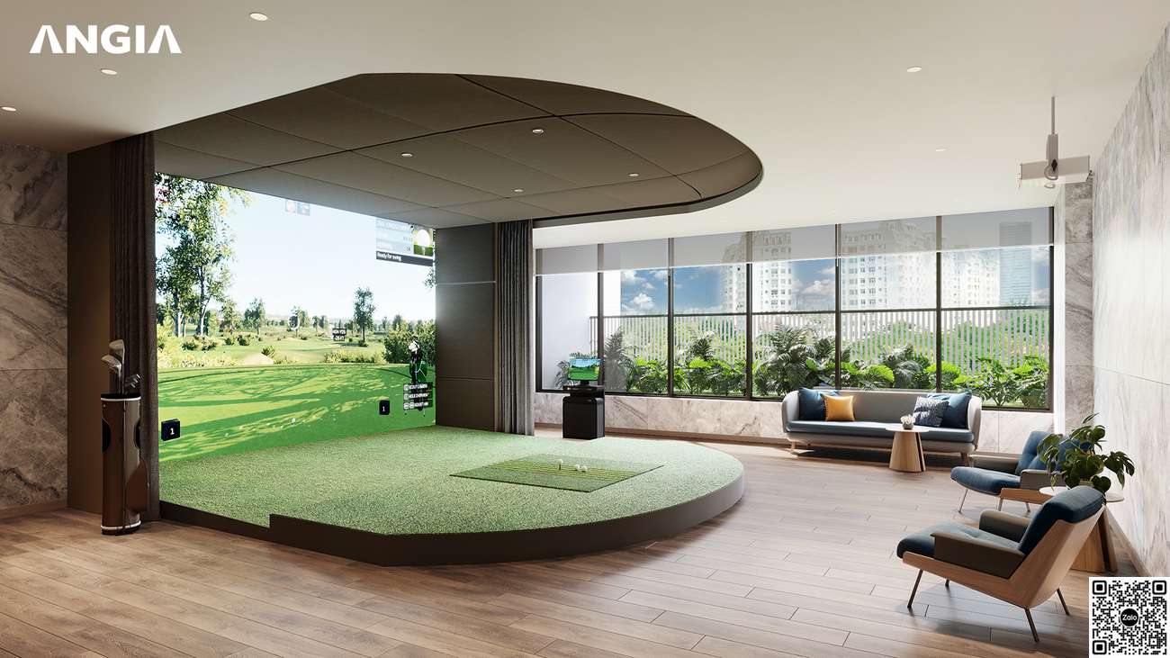 Tiện ích phòng tập Golf dành cho cư dân The Gió Riverside