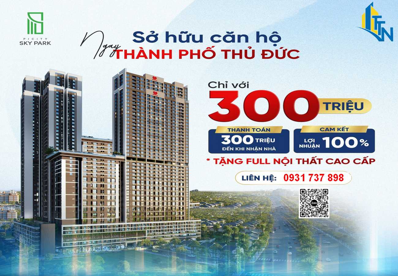 Chính sách cam kết lợi nhuận 100% trong 2 năm từ chủ đầu tư Pi Group dự án Picity Sky Park Bình Dương