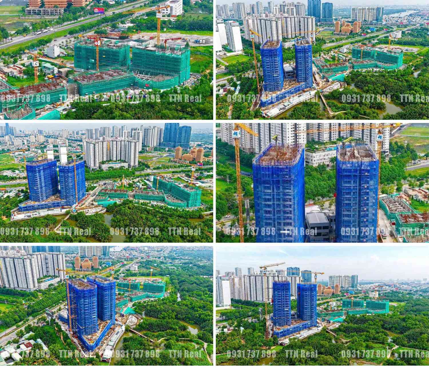 tiến độ dự án Eaton Park tháng 6