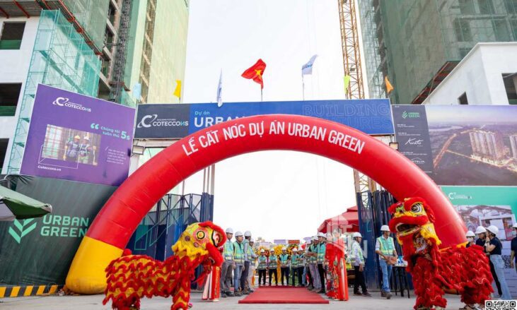 Sáng ngày 24/1/2024, tại TP Thủ Đức, Kusto Home cùng tổng thầu Coteccons đã tổ chức thành công lễ cất nóc 2 tòa tháp The Bliss và The Aster thuộc dự án Urban Green.