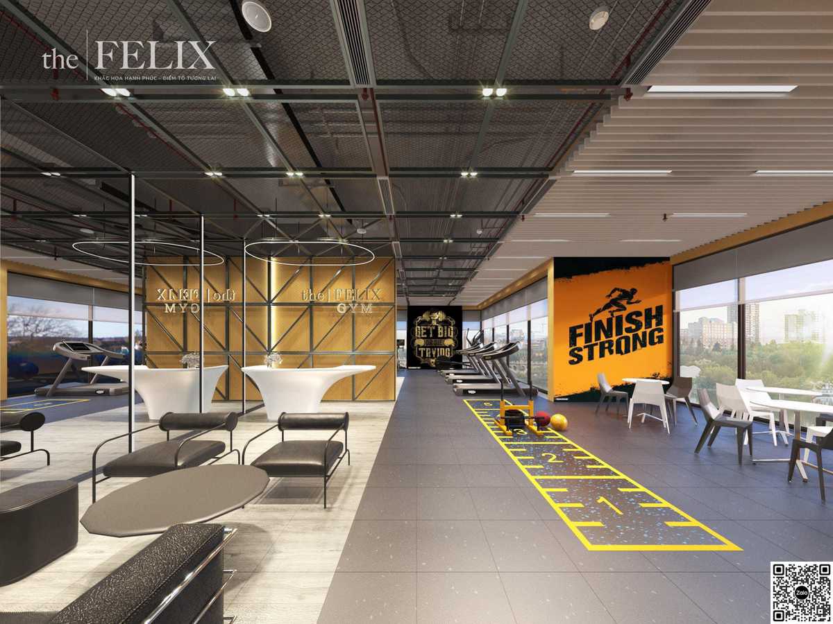 Với những người yêu thích gym thì Khu Thể dục thể thao tại tầng 21 của The Felix chắc chắn là điểm đến không thể bỏ qua.
